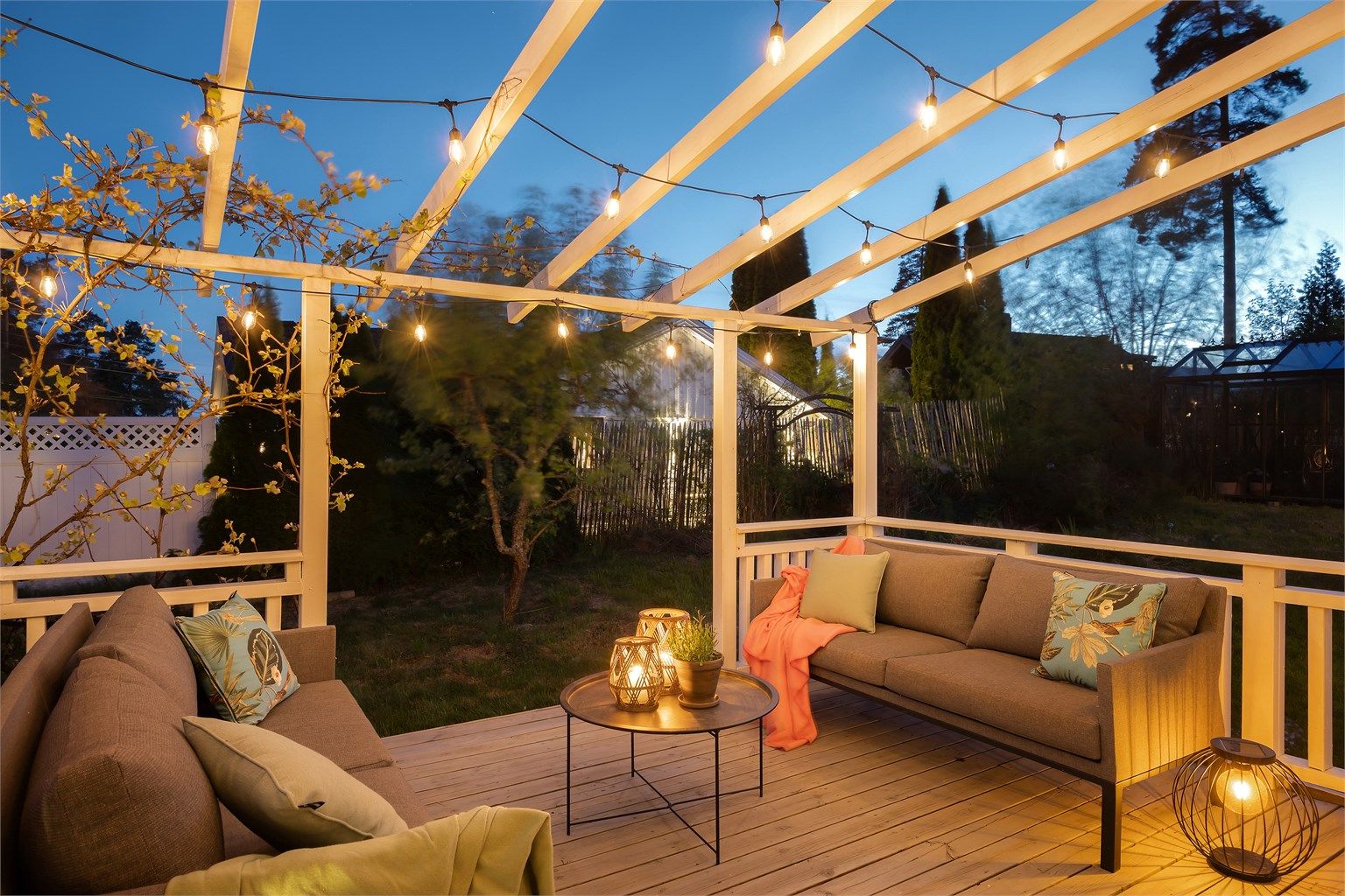 Kveldstemning på terrassen