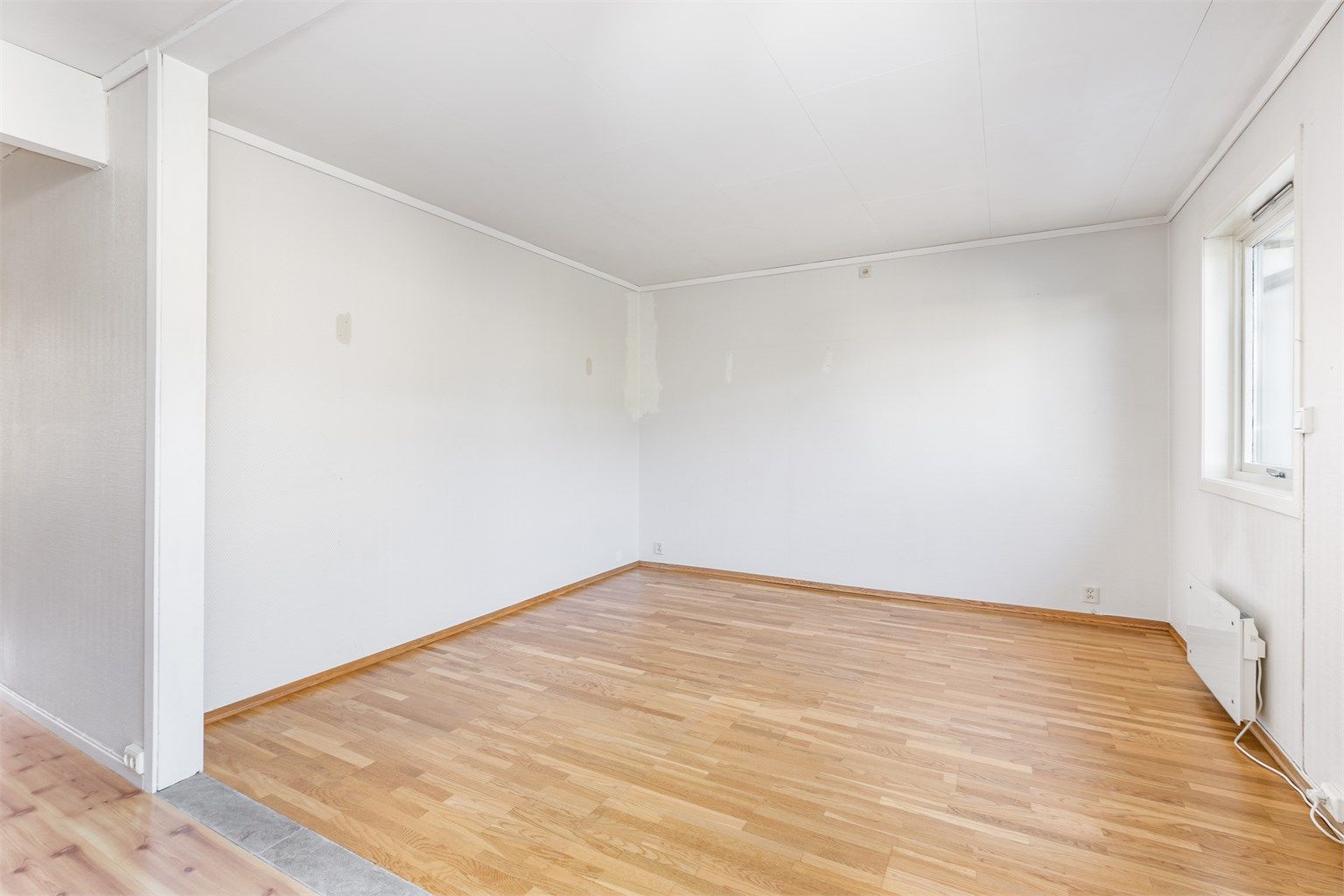 Denne delen av stuen kan skilles av til fordel for et ekstra soverom på ca. 11 kvm.