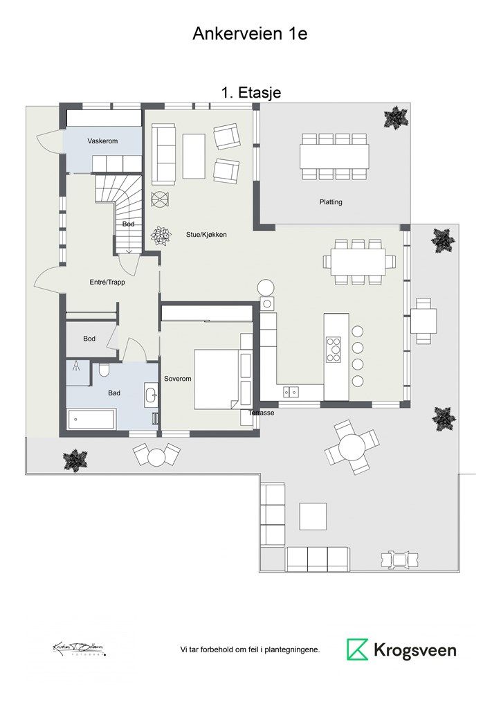 Plantegning 1. etasje