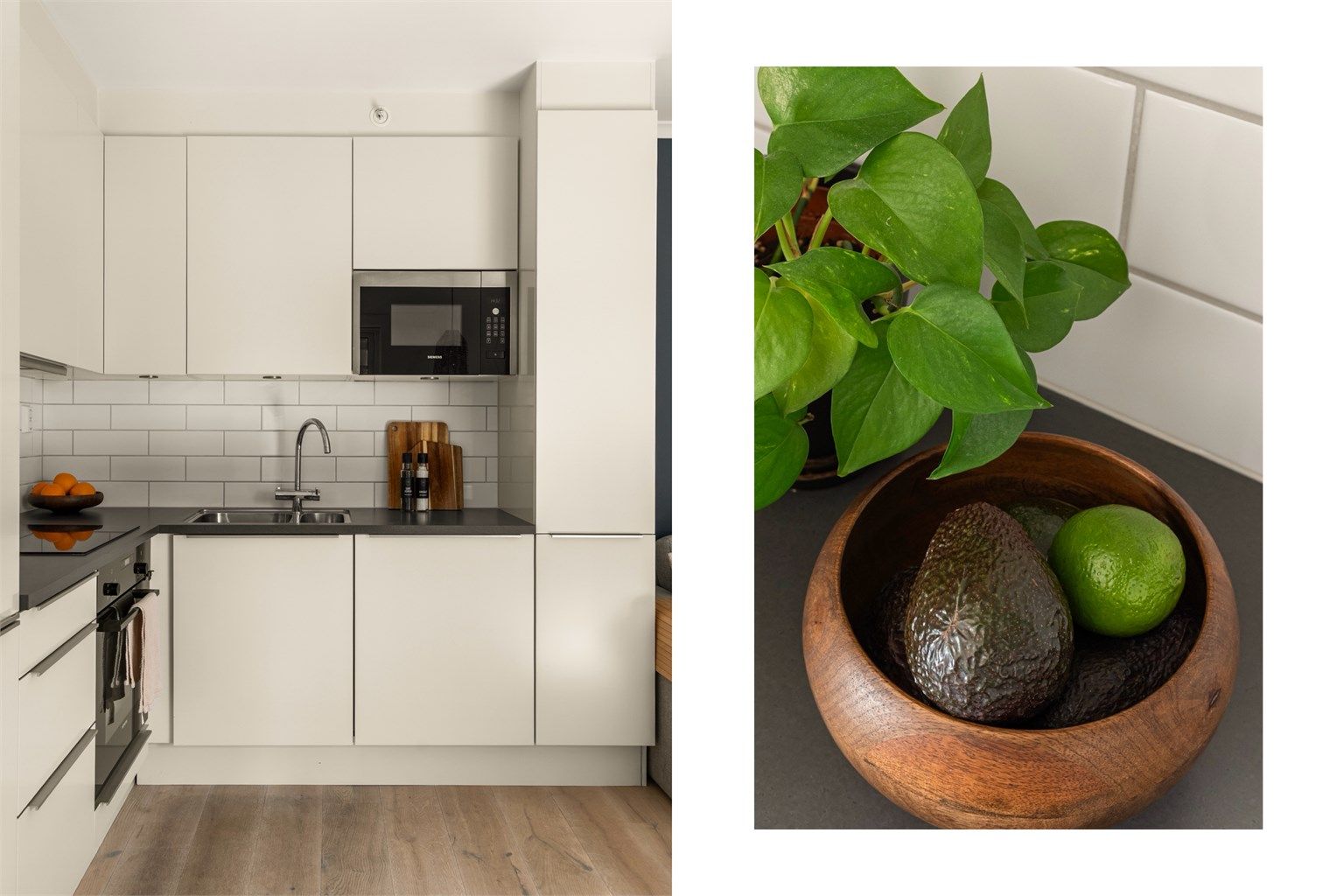 - Kjøkken oppgradert med nytt høyskap for ekstra oppbevaring -