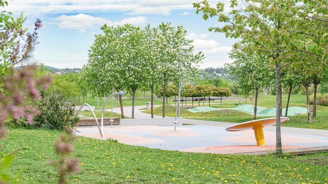 Fornebu har flotte parkområder