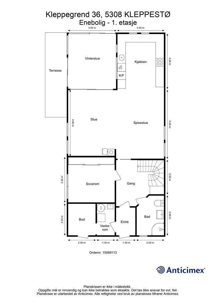 Plantegning 1. etasje