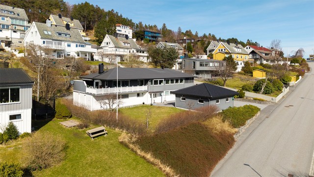 Dronebilde fra sydvest