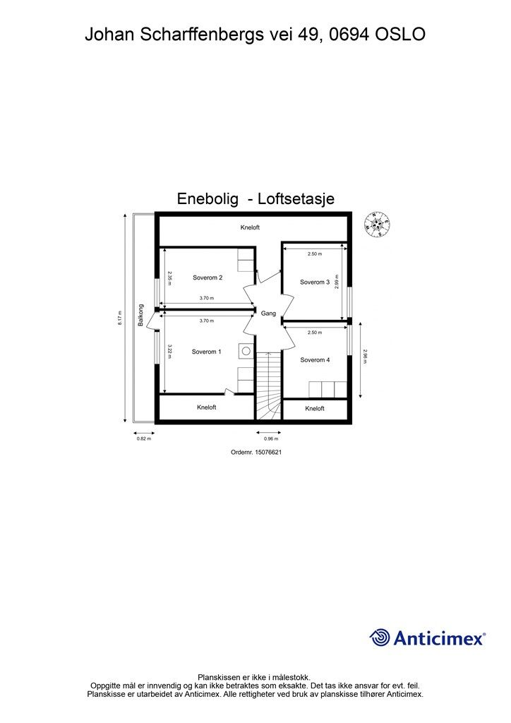 Plantegning - 2. etasje. Alle plantegningene ligger også bakerst i karusellen.