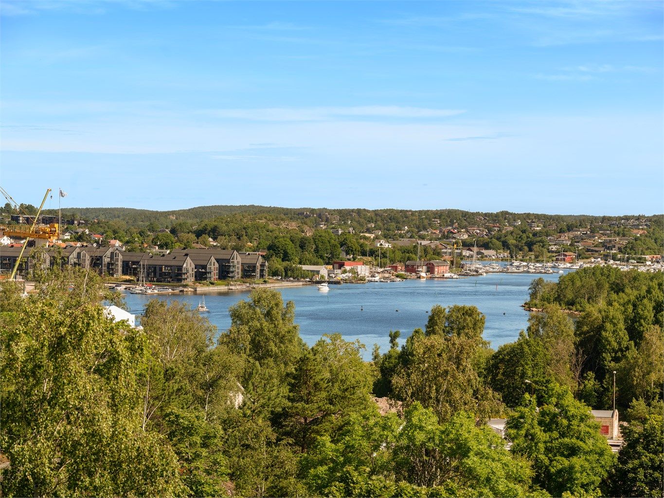 Utsikt til Vestervelven - fremhevet med zoom.