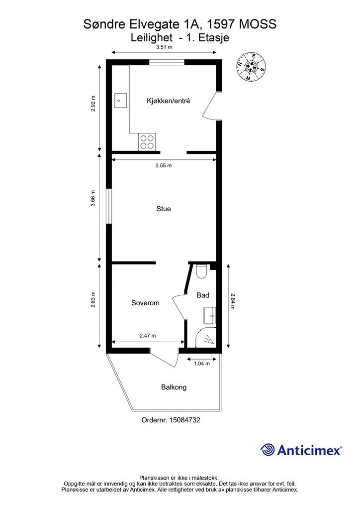 Leiligheten disponerer i tillegg en kjellerbod og to loftsboder.