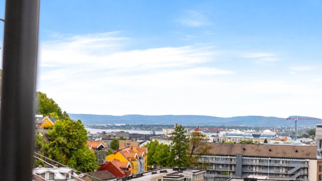 Sjarmerende og arealeffektiv 3-roms selveierleilighet med fantastisk utsikt!
Foto: Henrik Eriksen v/Fotostallen AS