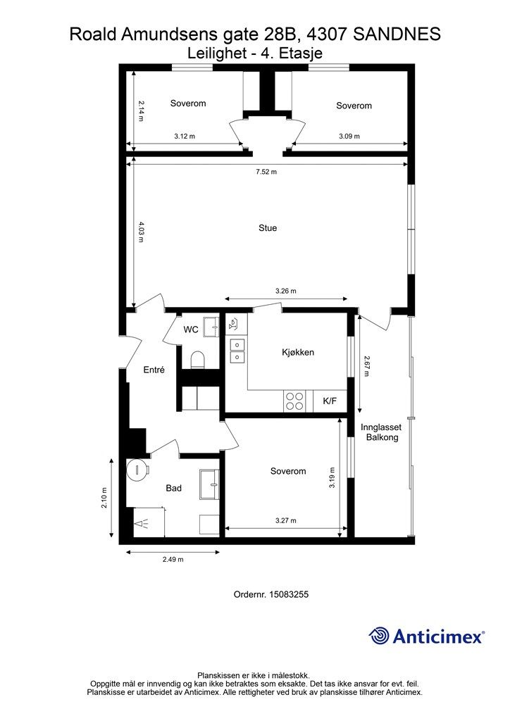 Leilighet - 4. etg.