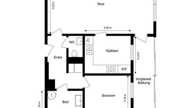 Leilighet - 4. etg.