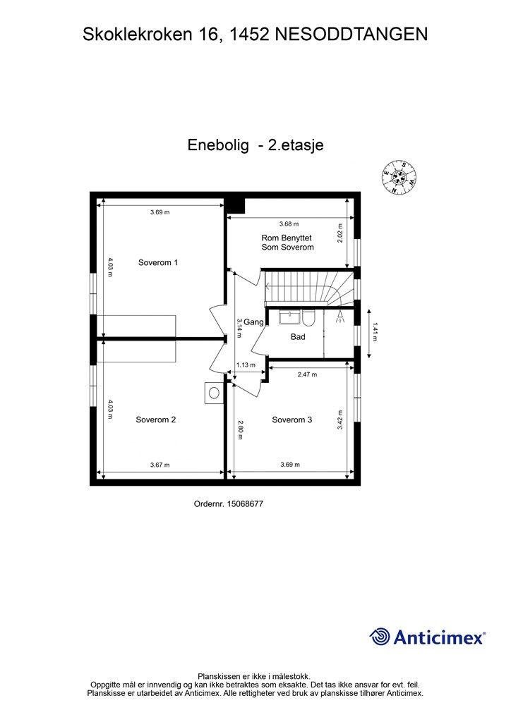 Plantegning 2. etasje