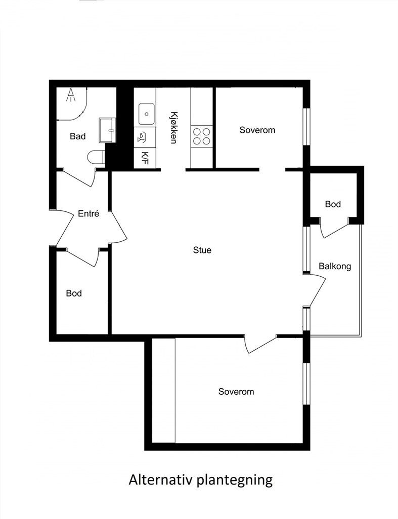 Alternativ plantegning