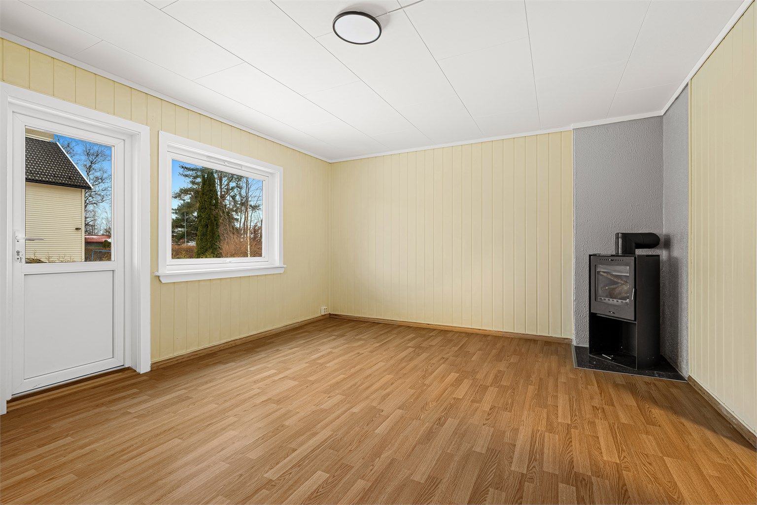 Her er det god plass til sofagrupper