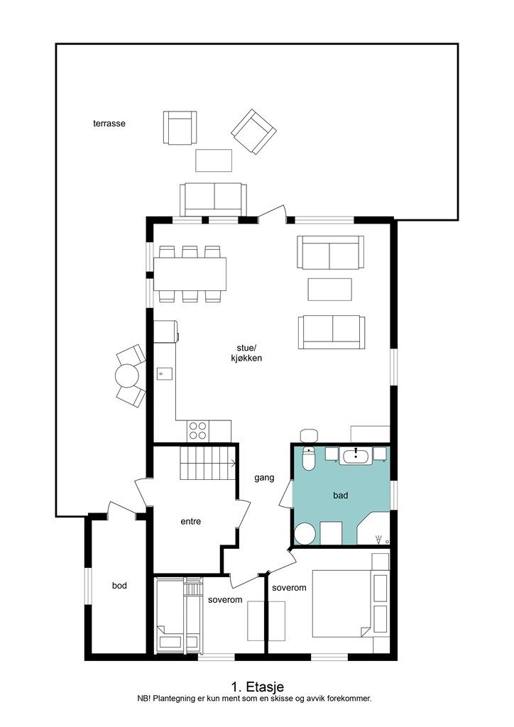 Plantegning 1. etasje