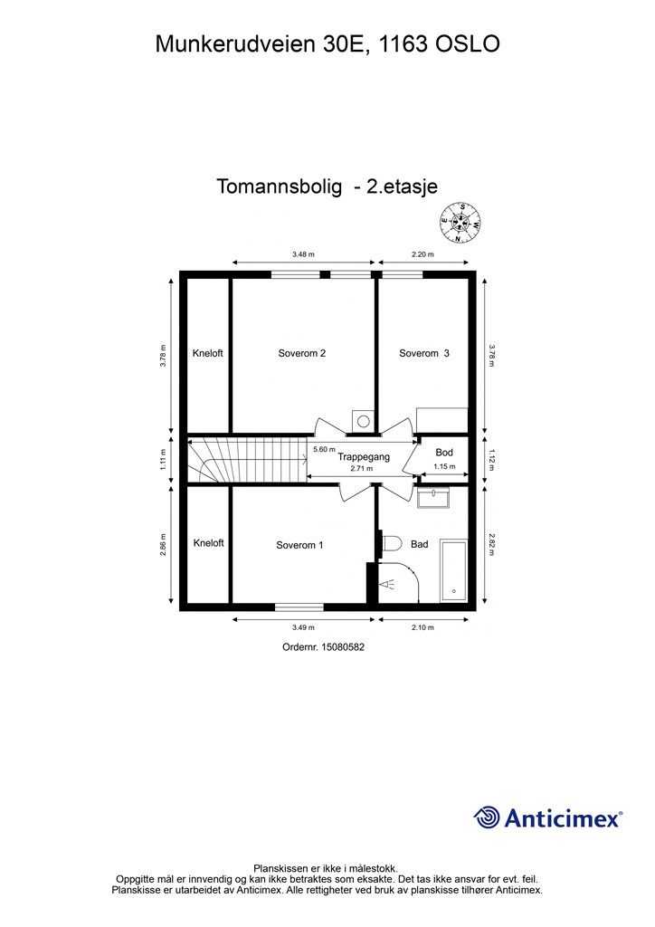 Plantegning - 2. etasje
