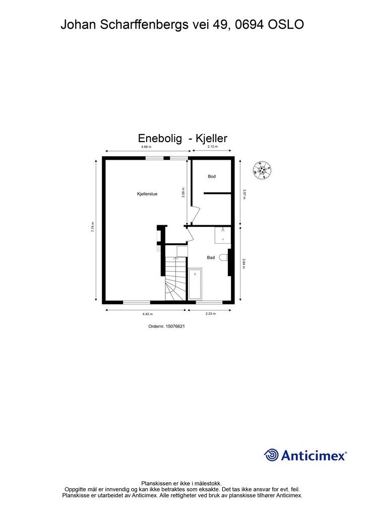 Plantegning - Underetasje. Alle plantegningene ligger også bakerst i karusellen.