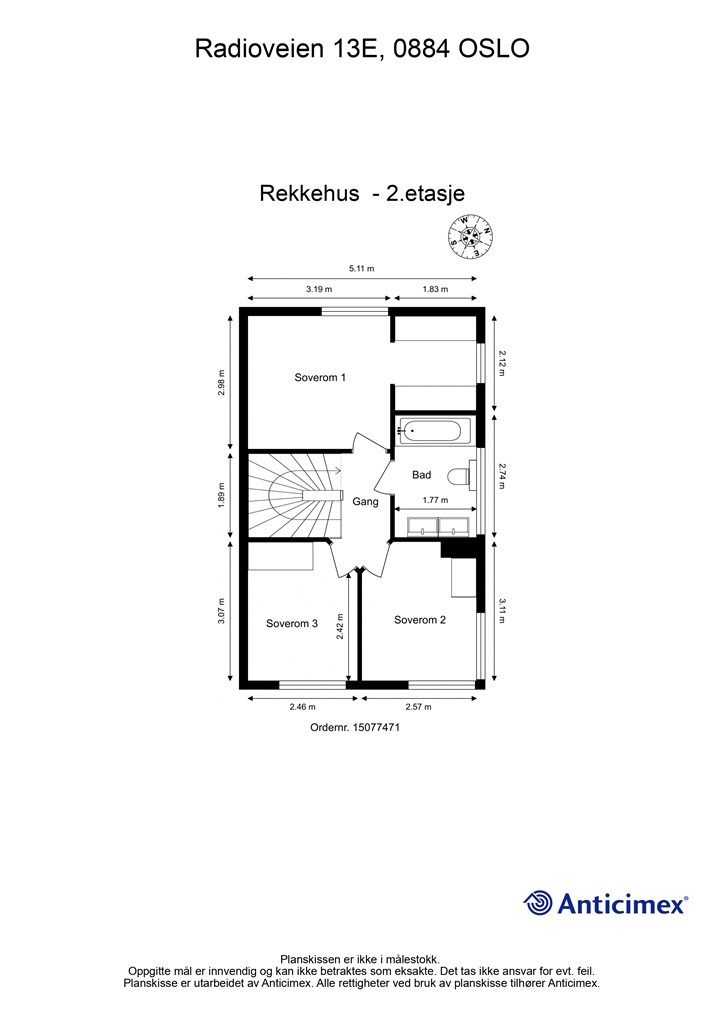Plantegning - 2.etasje