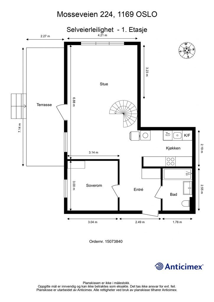 Plantegning 1. etasje