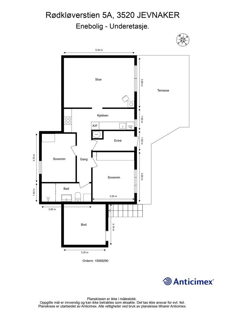 Plantegning - Underetasje.