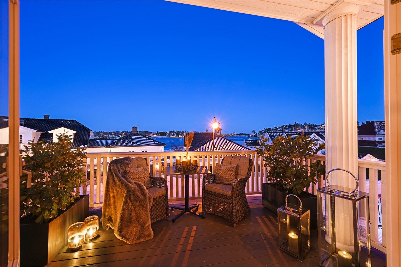 Flott å nyte hyggelige sommerkvelder.  