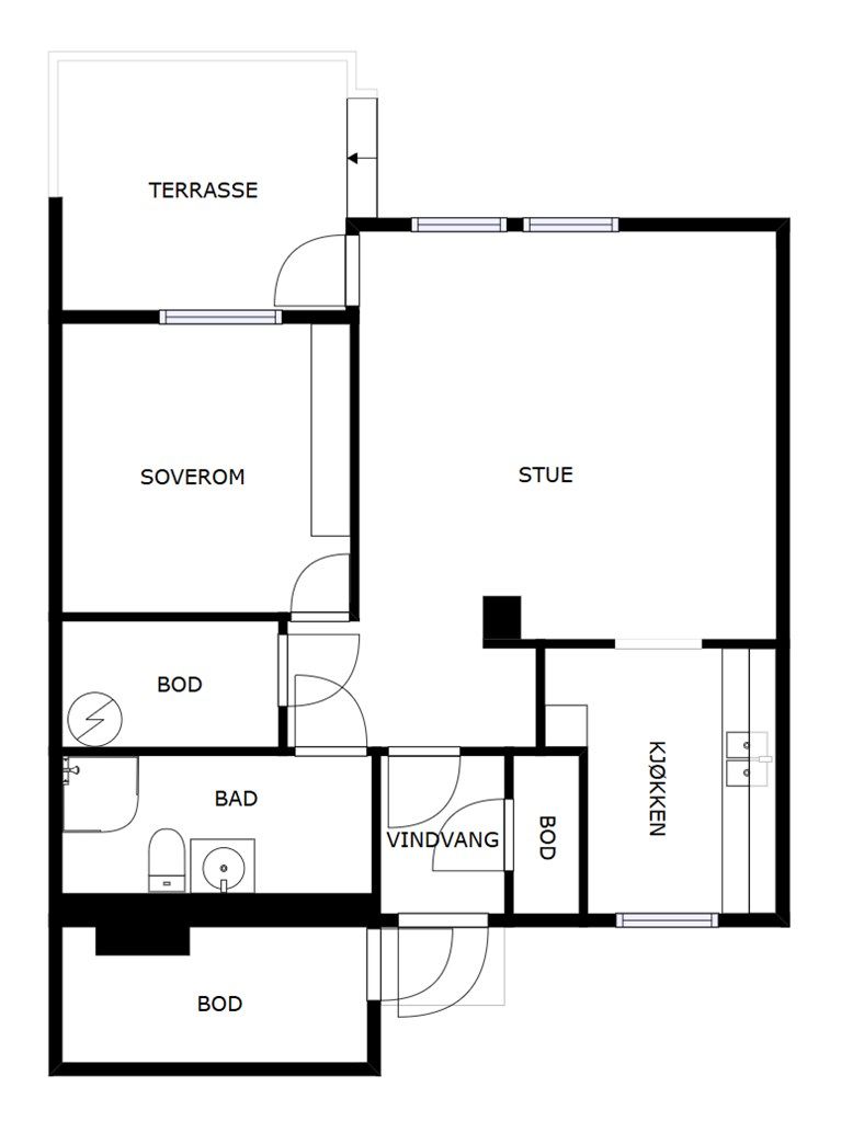 Plantegning - Høymyrveien 7