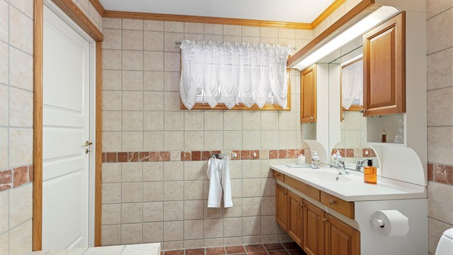 Badet har gulvvarme.