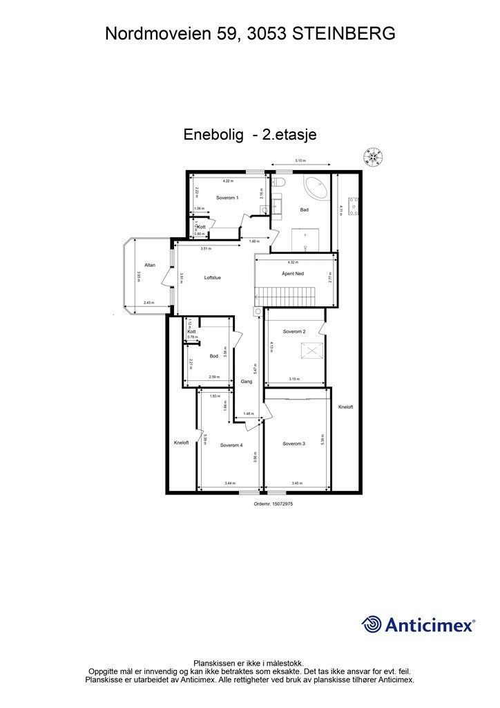 Plantegning - 2. etasje