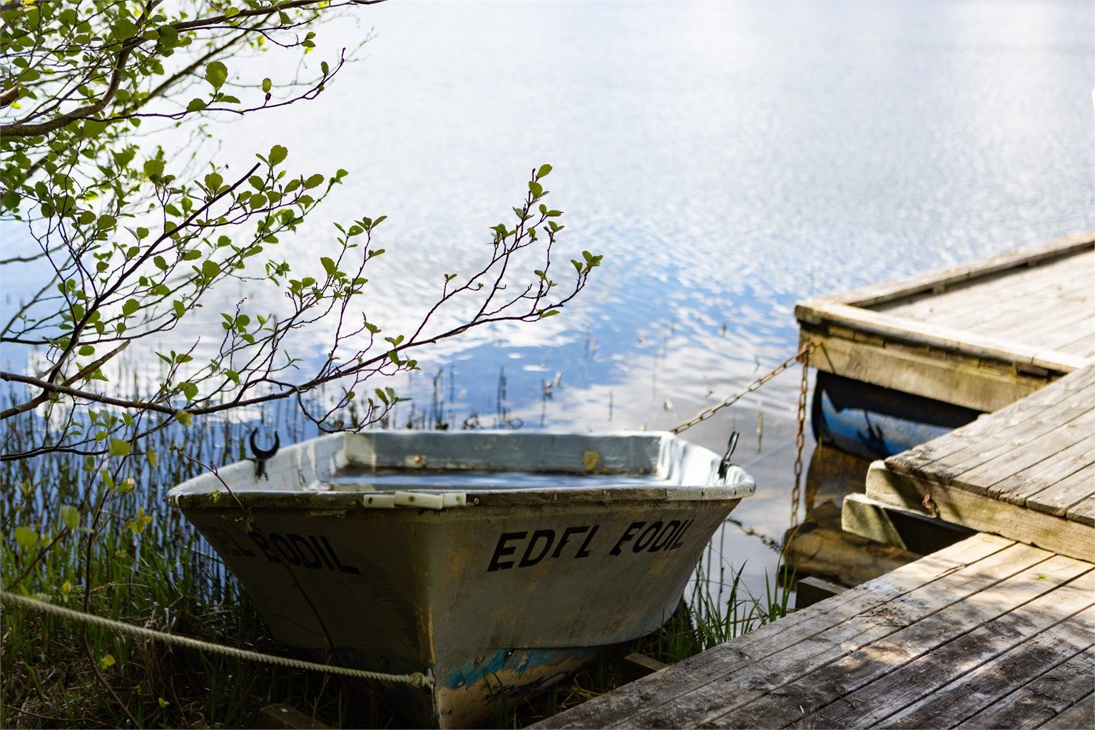 Idyll ved Grorødvannet.
