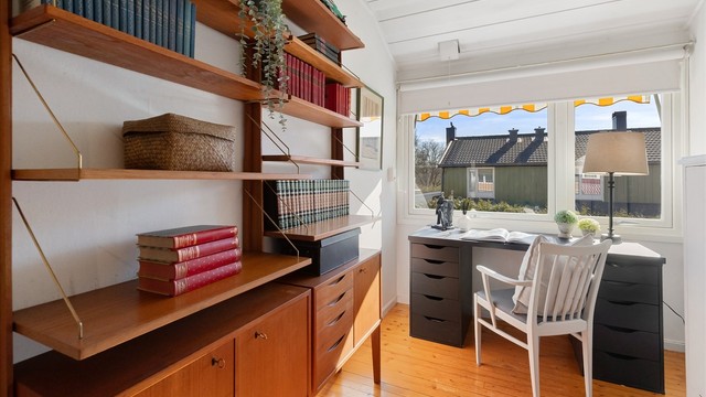 Heltregulvet gir en varm og solid base i alle soverommene.