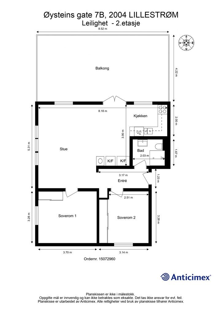 Plantegning - 2.etasje