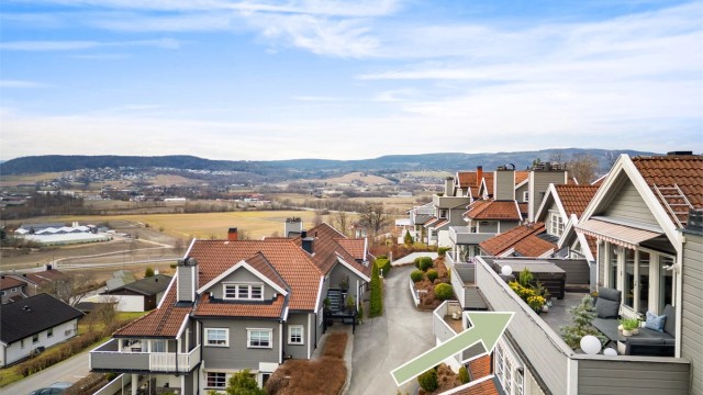 Stor og innholdsrik terrasseleilighet på 141 m² i toppetasjen.
Foto: Ole Thoresen