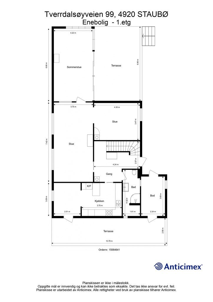 Plantegning 1. etasje