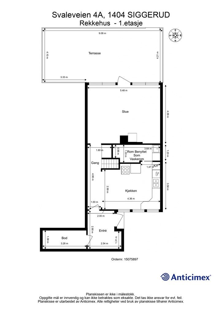 Plantegning 1. etasje
