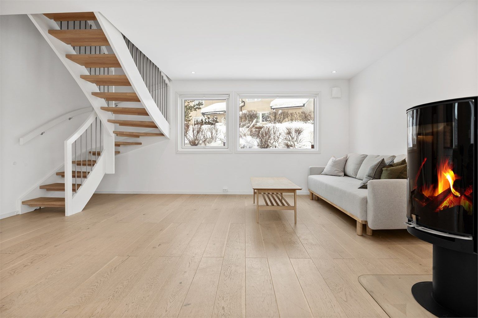 Oppusset alle rom i 1. etasje i 2018/2019