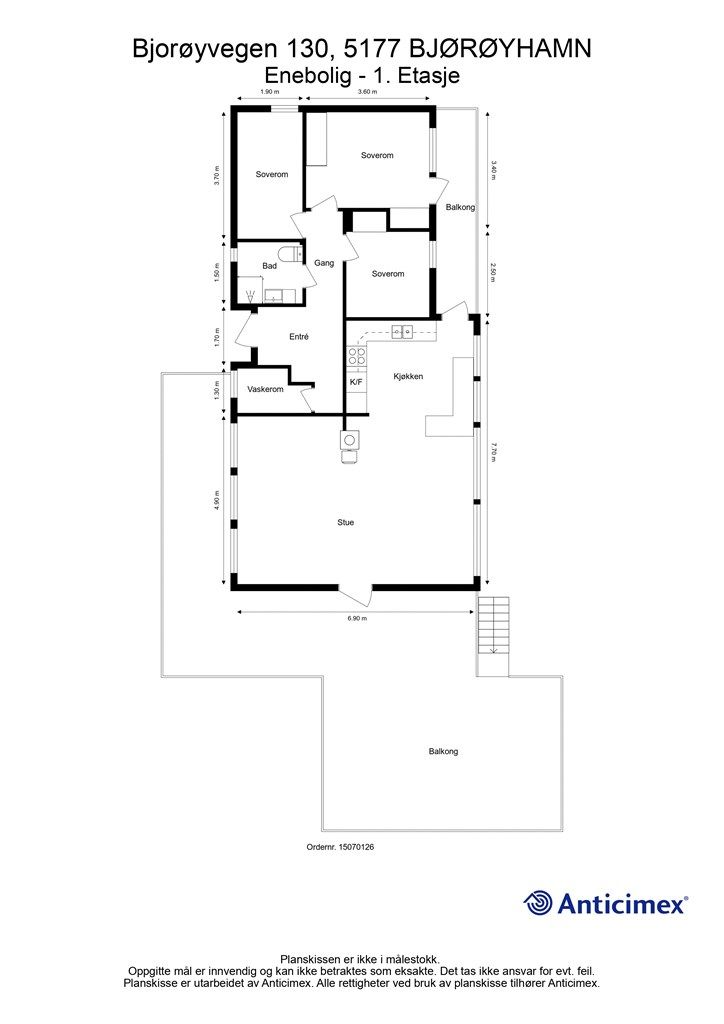 Plantegning hovedplan 