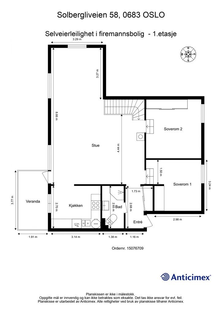 Plantegning - 1.etasje