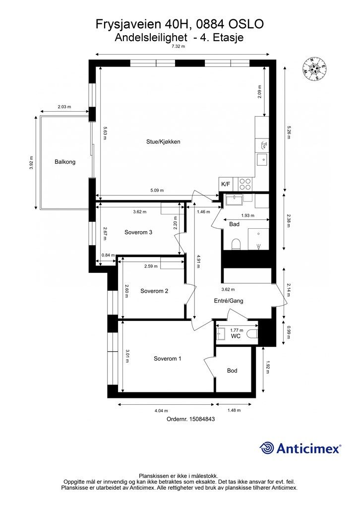 Plantegning - 4. etasje