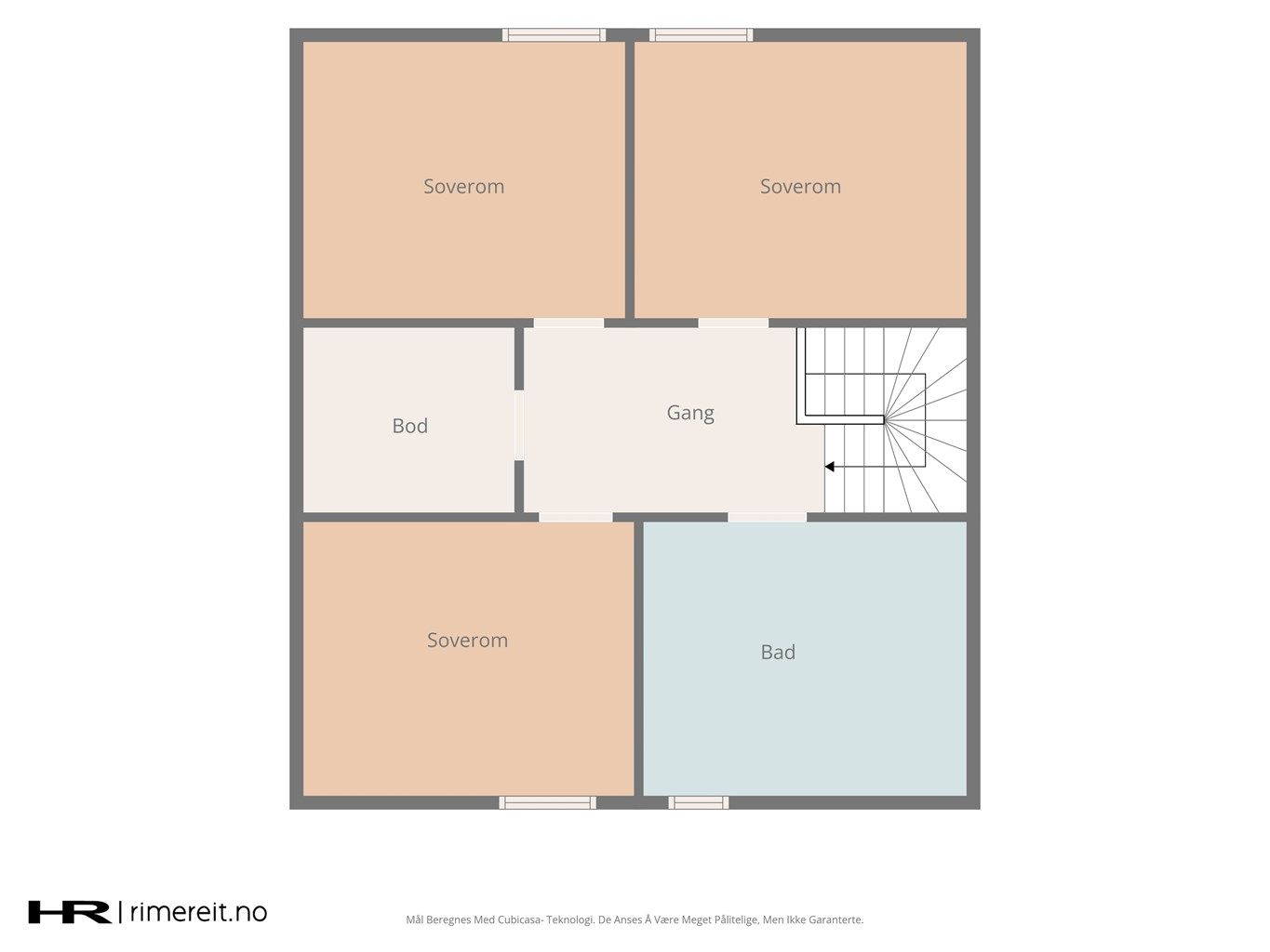 Plantegning loft.