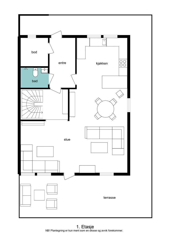 Plantegning 1. etasje