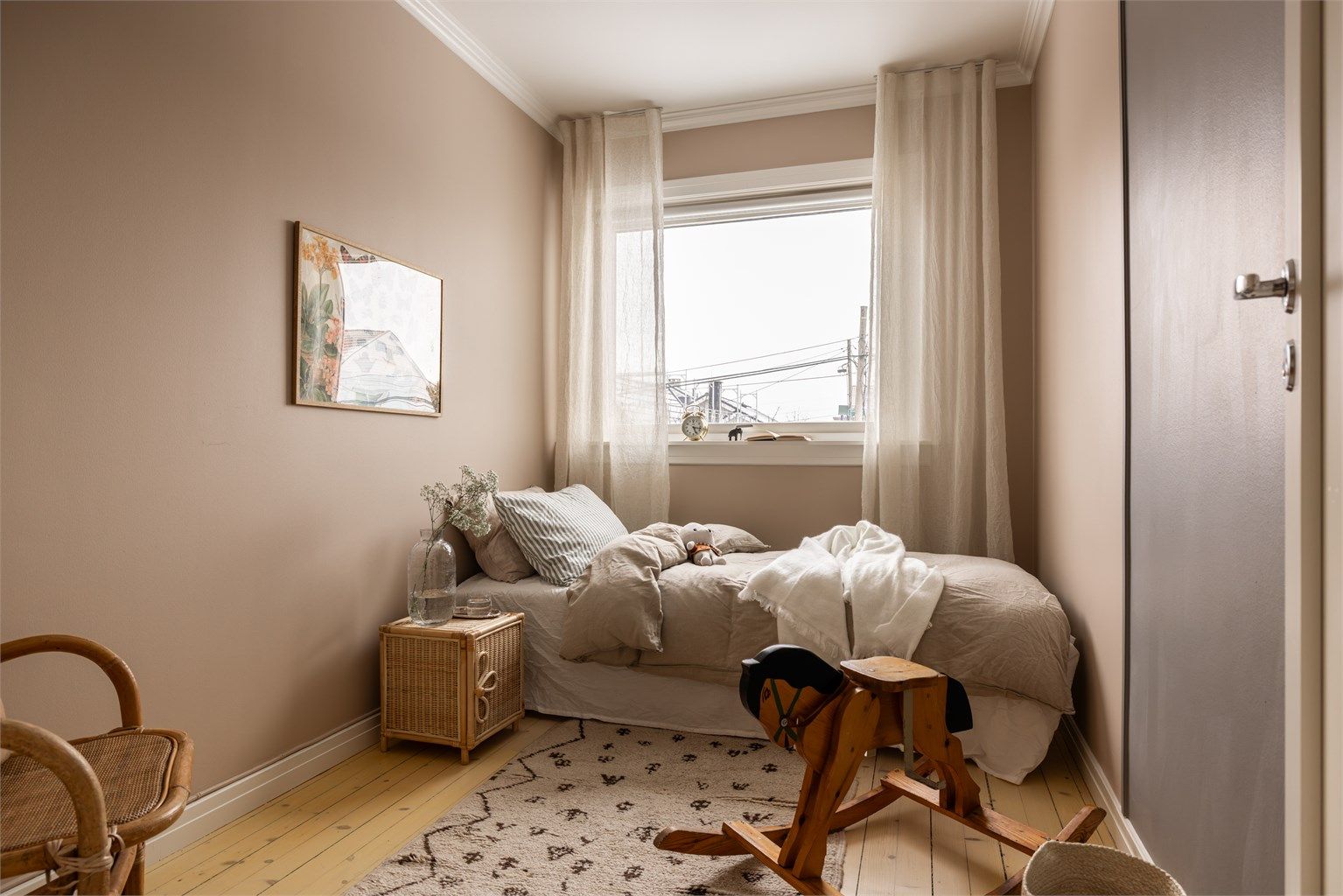 Soverom 3 med plass til seng og arbeidspult