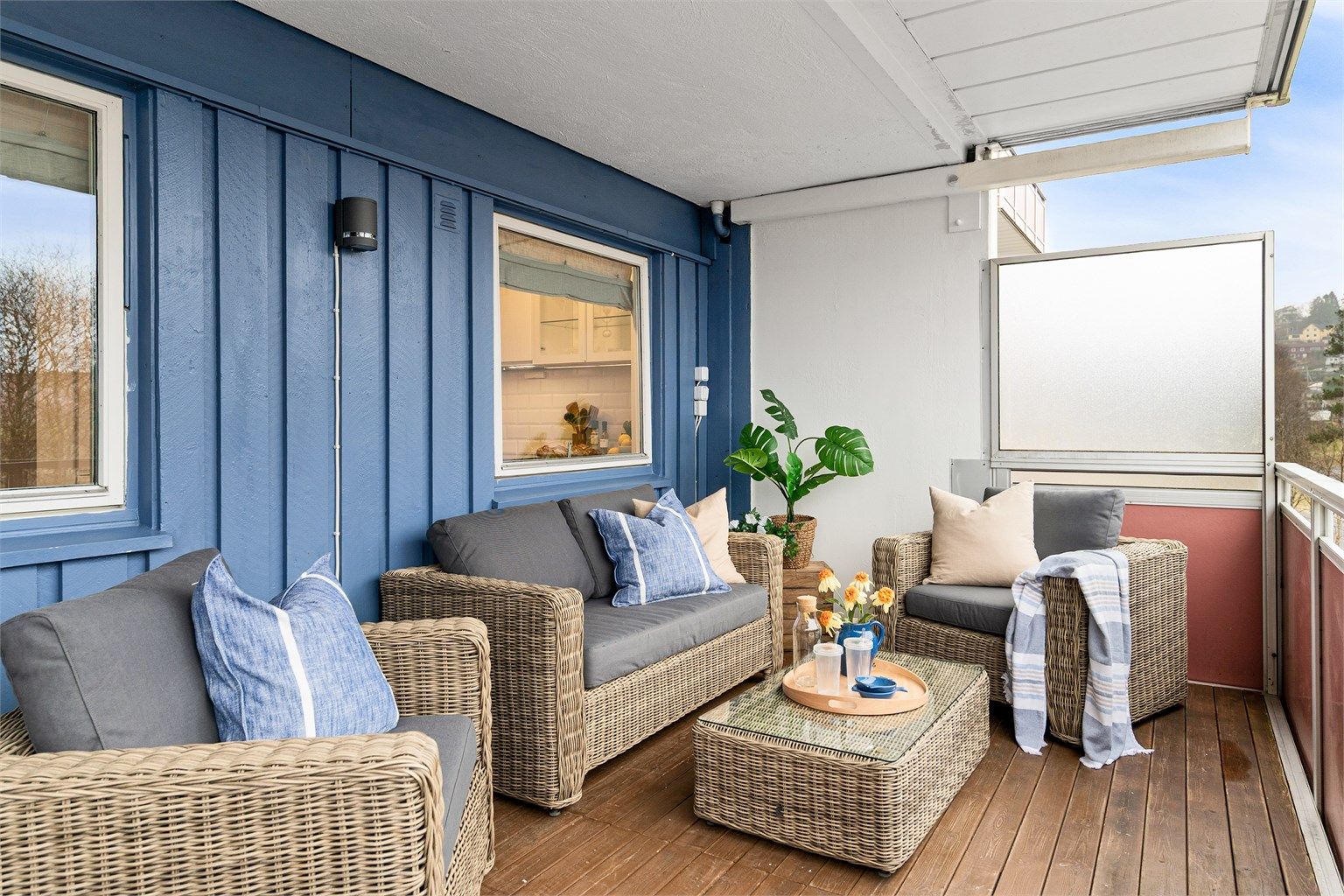 - God plass til en stor sittegruppe -