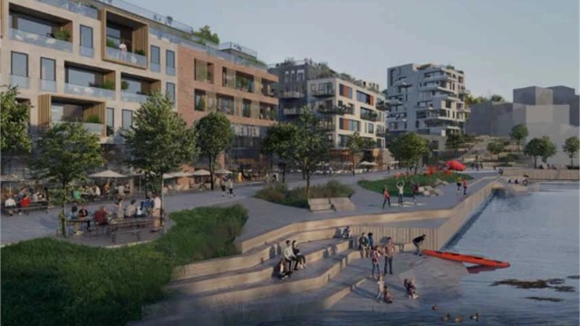 Illustrasjon over planer i Slemmestad