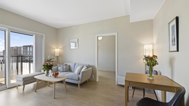 Leiligheten har balansert ventilasjon