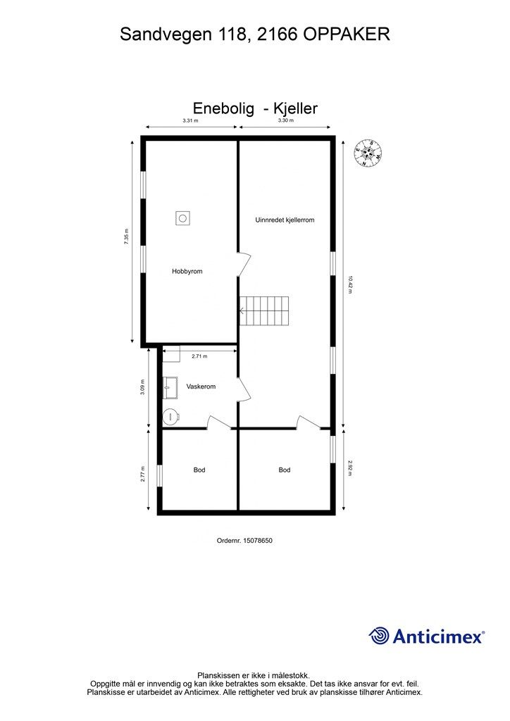 Plantegning - Kjeller