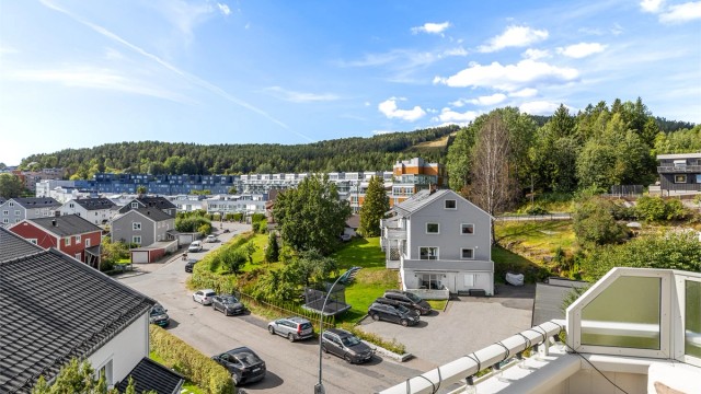 Her er det også utsikt mot marka og Grefsenkleiva