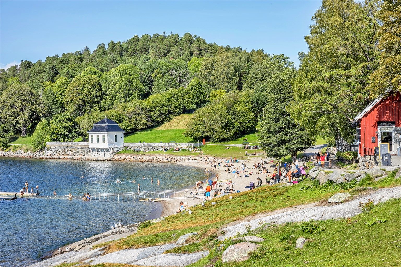 Område - Kort vei fra Kolbotn til strand og bading på feks Hvervenbukta