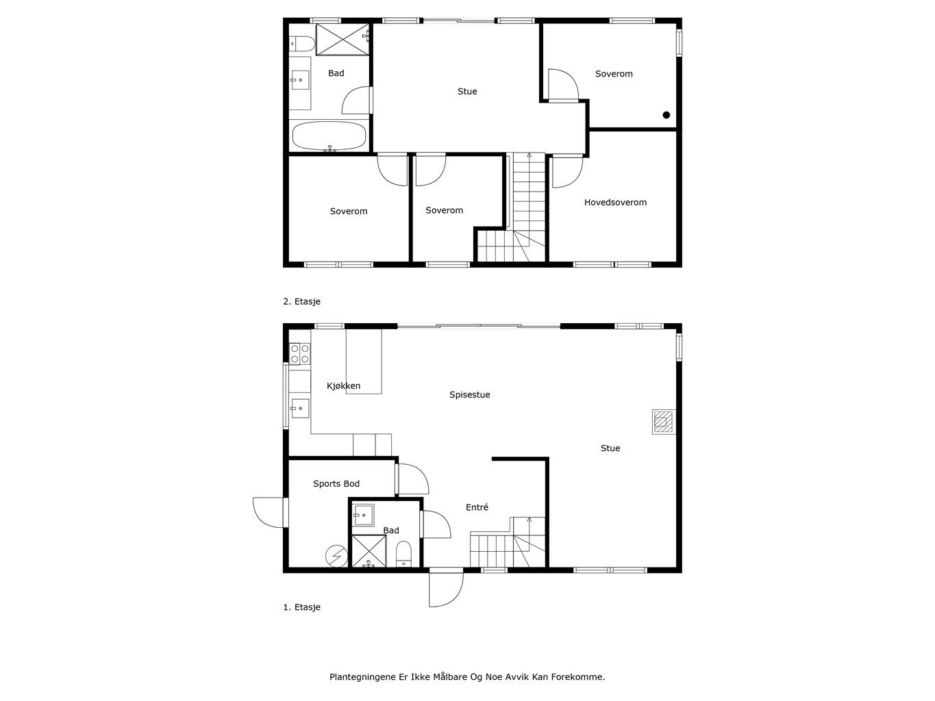 Plantegninger samlet. 