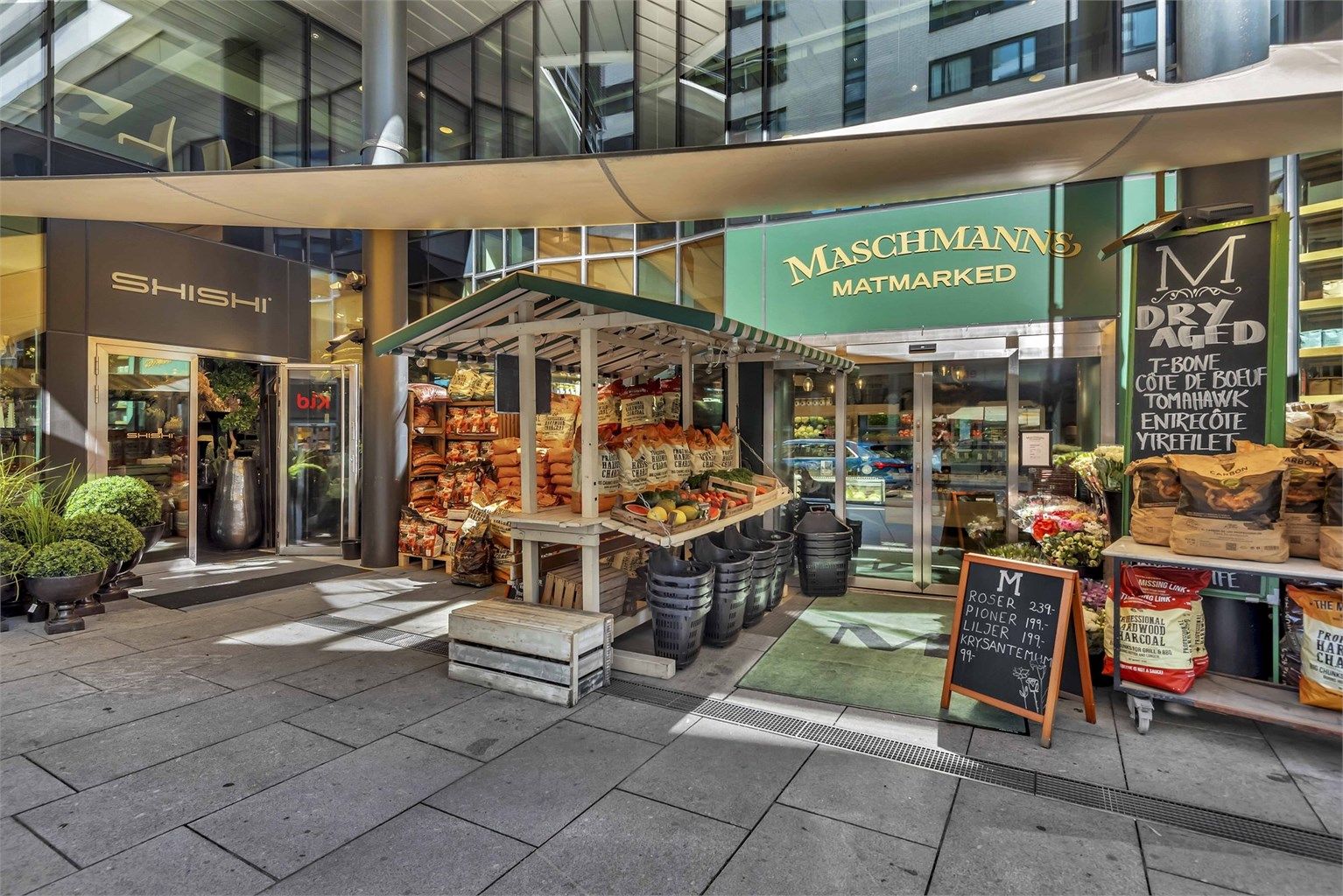 Maschmanns Matmarked er et populært sted å gjøre innkjøp av kvalitetsmat.