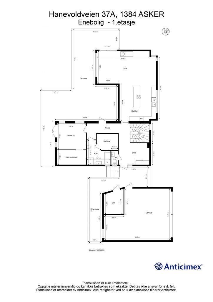 Plantegning - 1.etasje