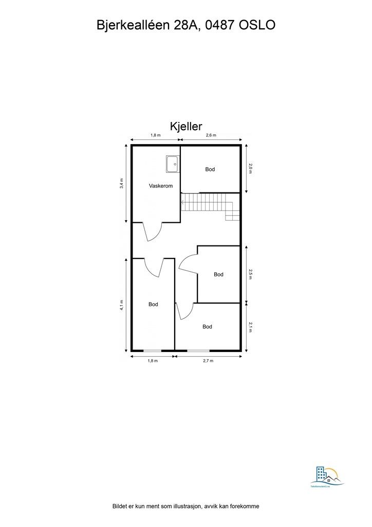 Plantegning kjeller.