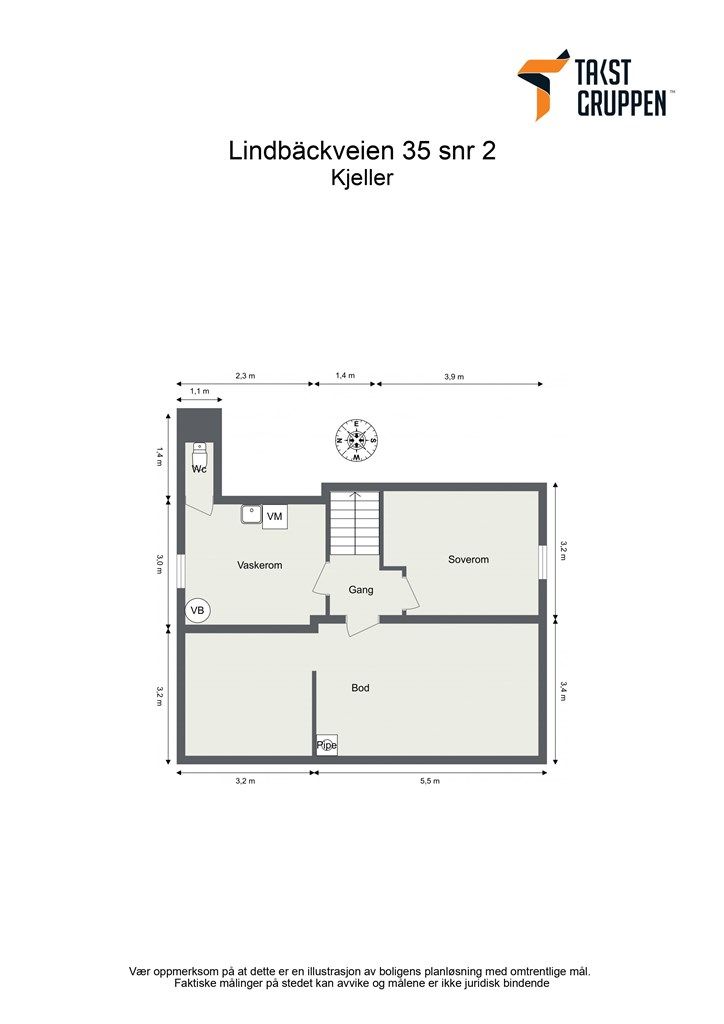 Plantegning - Kjeller